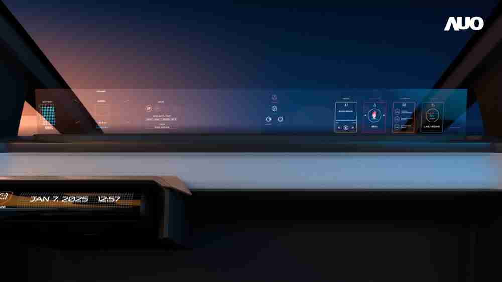 尊龙集团无界透明显示接口(Horizon Image Glass)透过车运算方案整合仪表板、、、、中控台及副驾显示器，，一体式全景呈现，，提供乘用者清晰的前方视野、、行车必要信息与娱乐功能