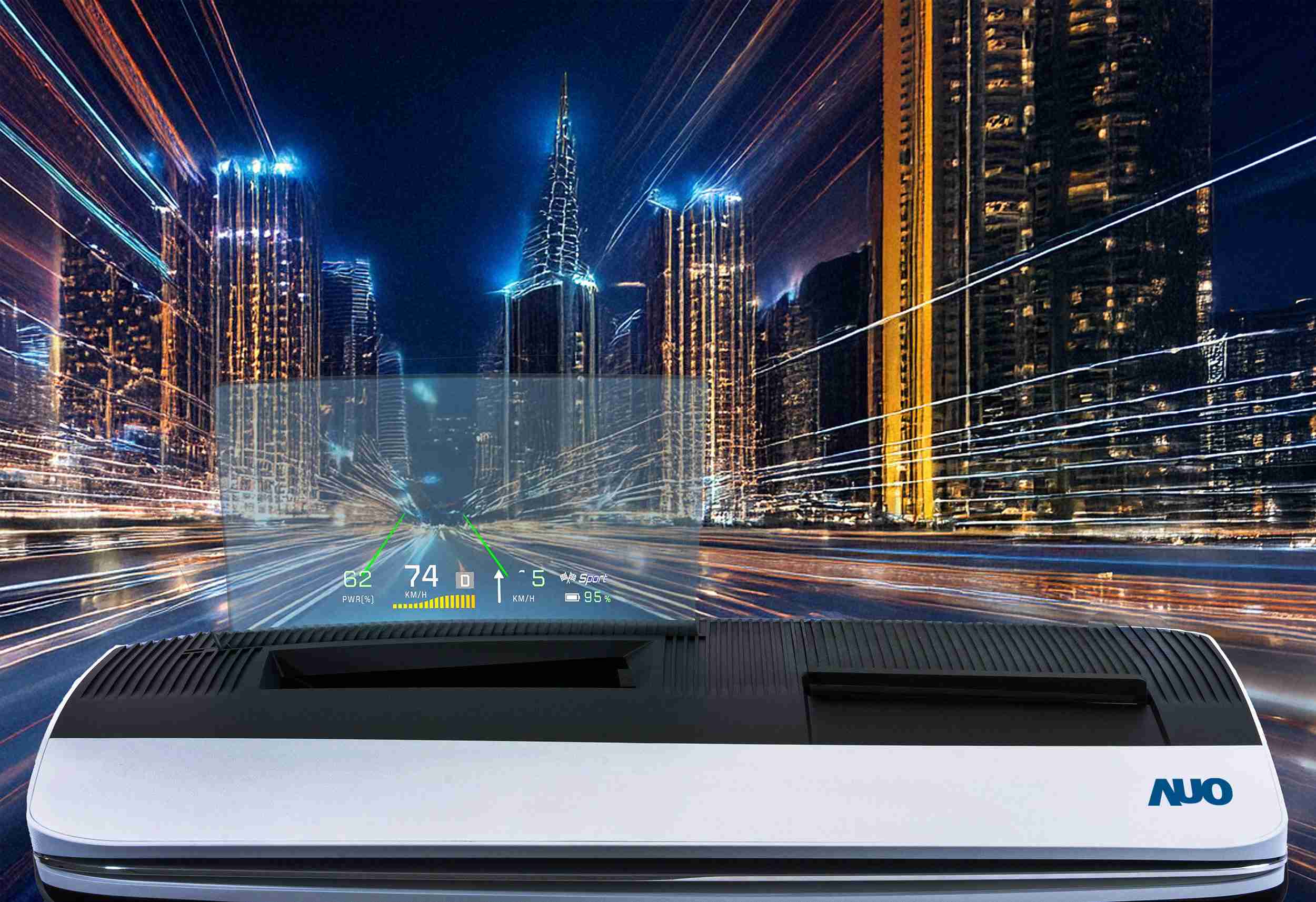 尊龙集团推出13吋Micro LED抬头显示器，，，提供高入眼亮度、、高色彩饱和度的显示质量，，在阳光下或黑暗中都清晰可见，，并利用Micro LED模块体积小的优势，，，解决车用空间有限的痛点